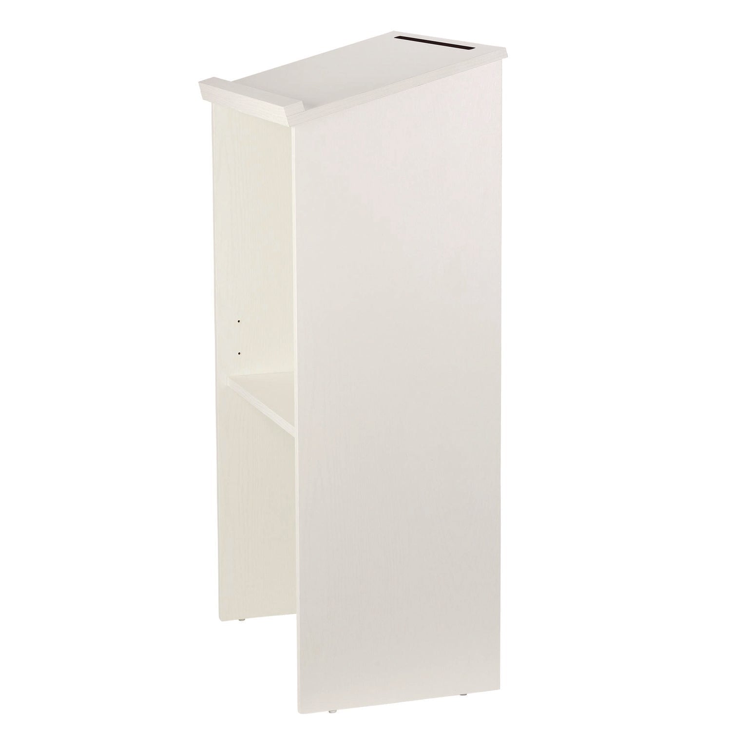 AdirOffice Wood Stand-up Podium Lectern Speaker Stand, 23 x 15 x 45.8, White