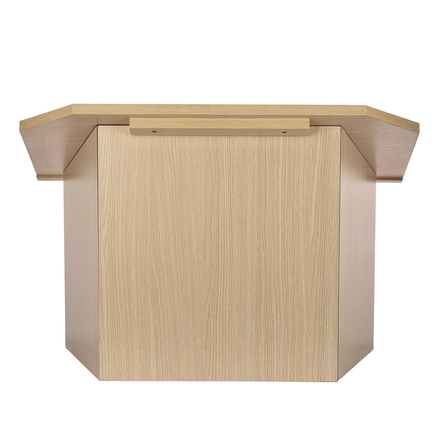 AdirOffice Foldable Tabletop Podium Lectern Speaker Stand, 27 x 16 x 19, Medium Oak