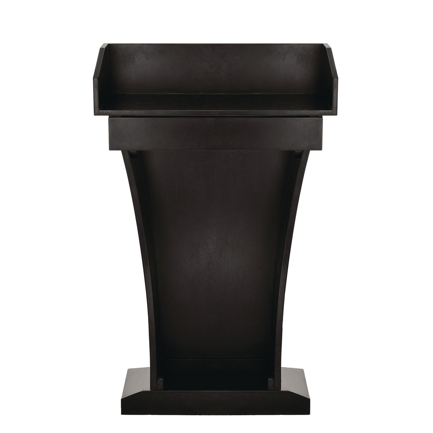 AdirOffice Wood Stand-Up Podium Lectern Speaker Stand with Drawer and Storage Area, 27.55 x 14 x 43.3, Black