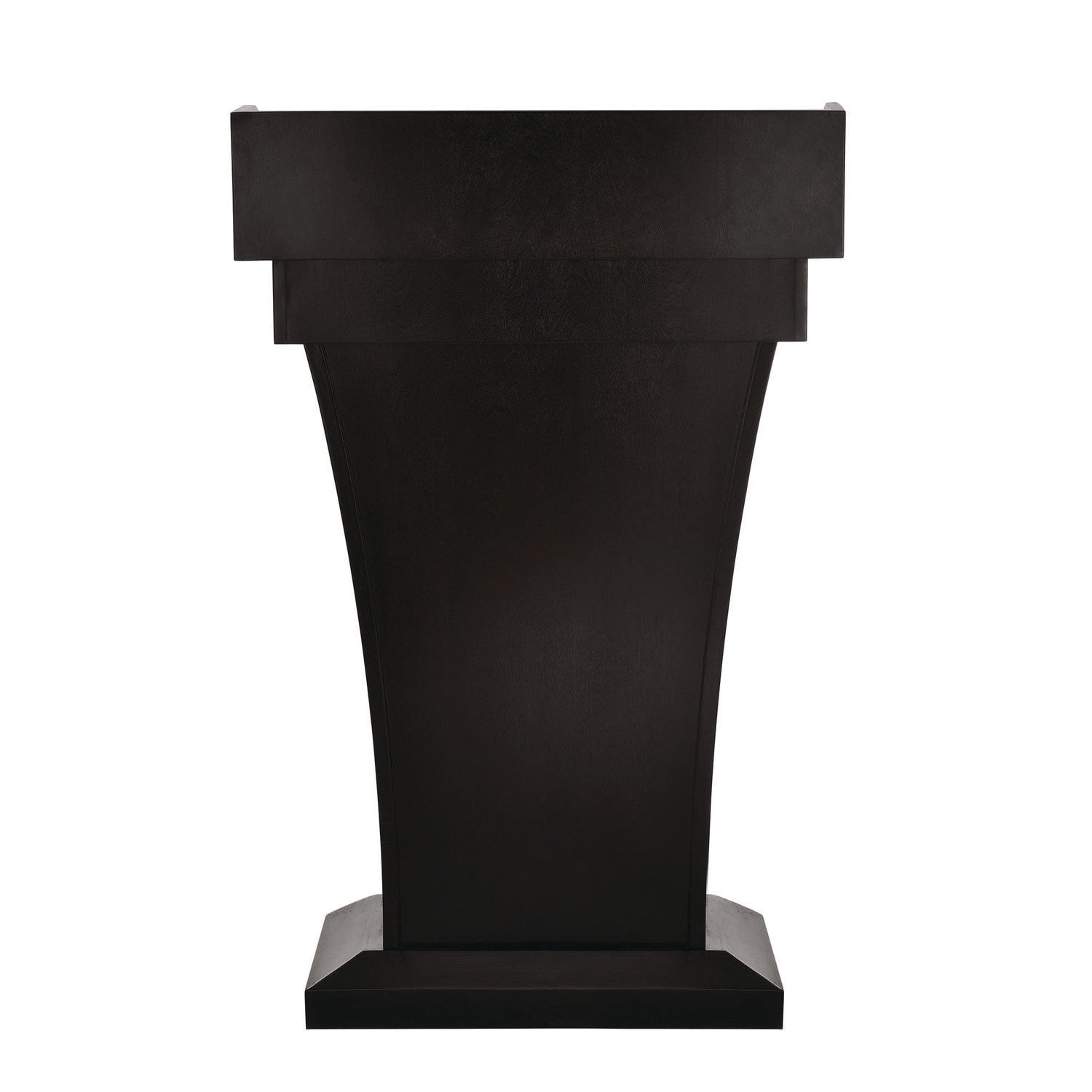 AdirOffice Wood Stand-Up Podium Lectern Speaker Stand with Drawer and Storage Area, 27.55 x 14 x 43.3, Black