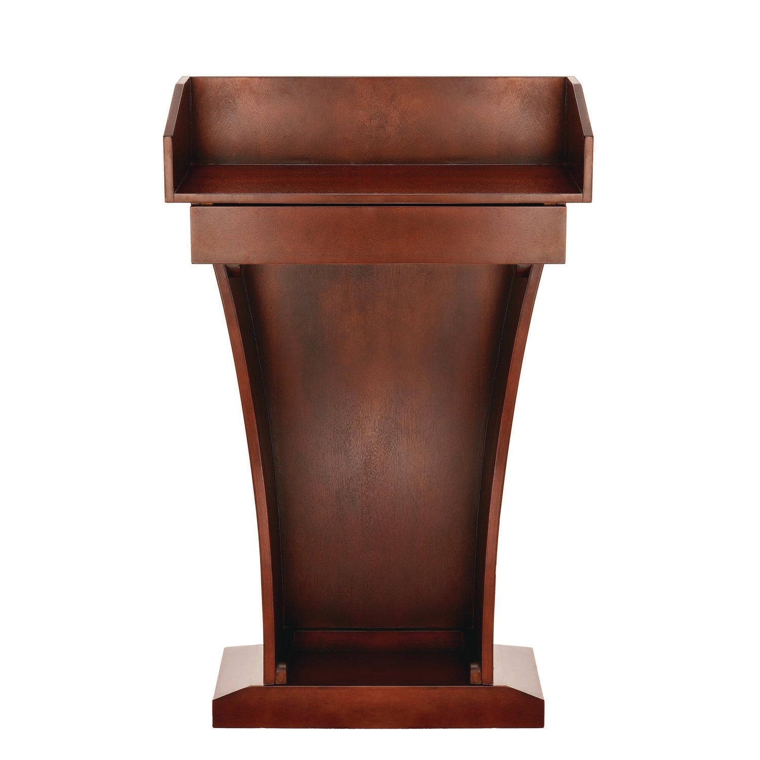 AdirOffice Wood Stand-Up Podium Lectern Speaker Stand with Drawer and Storage Area, 27.55 x 14 x 43.3, Cherry