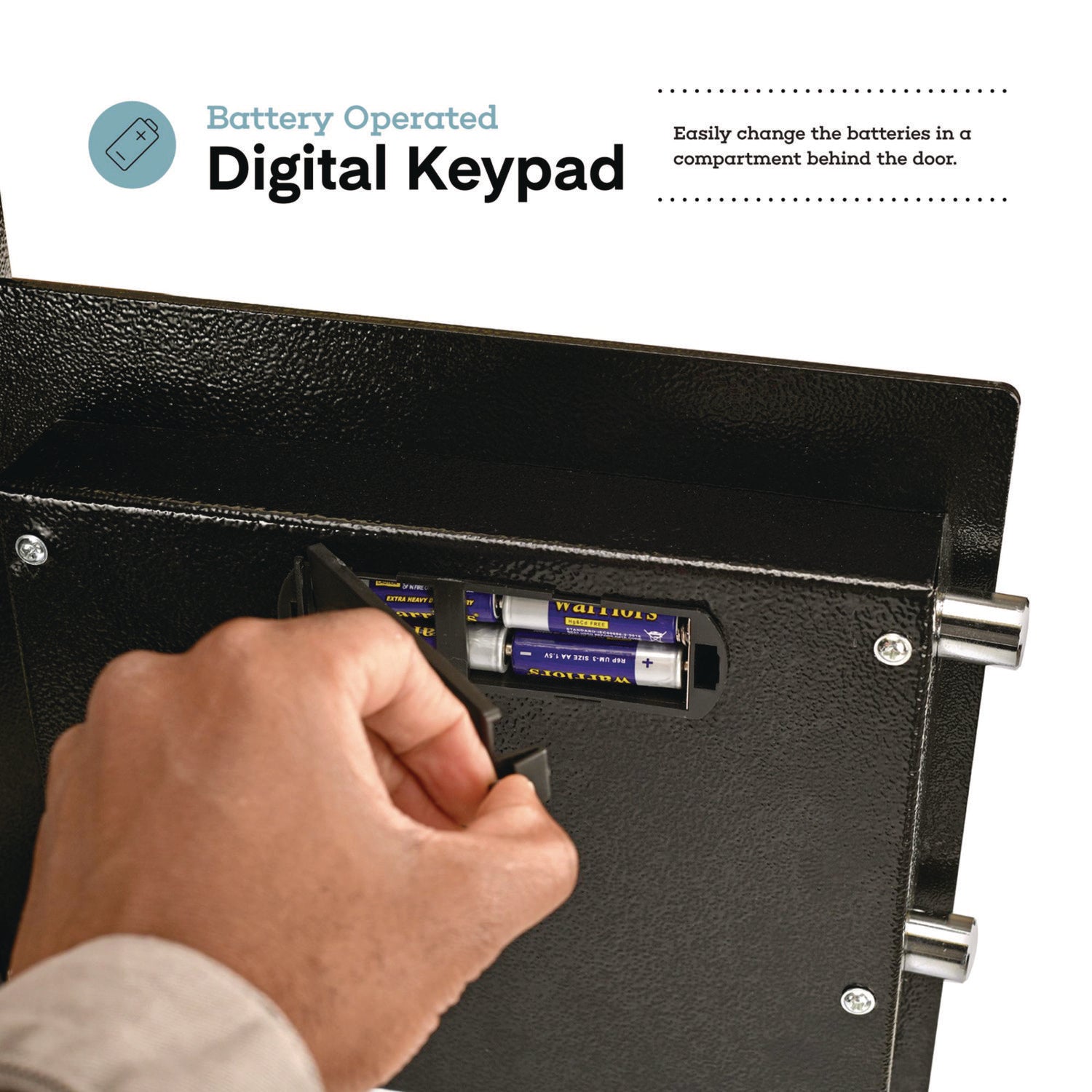 AdirOffice 1.1 cu ft Steel Digital Secure Money Deposit Safe with Digital keypad, 15.3 x 13.5 x 19, Black
