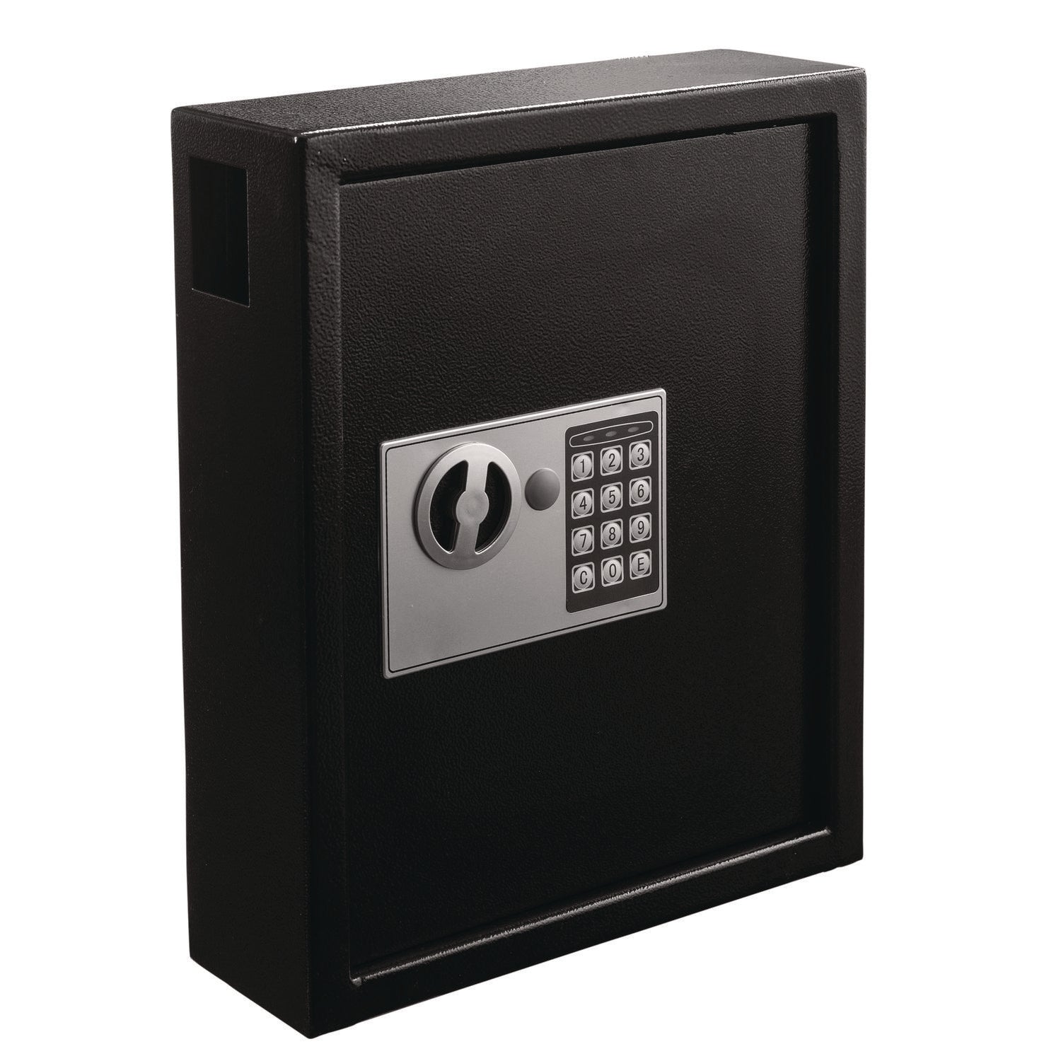 AdirOffice Steel Digital Lock Key Cabinet, 40-Key, 13 x 4 x 14.3, Stainless Steel 304, Black