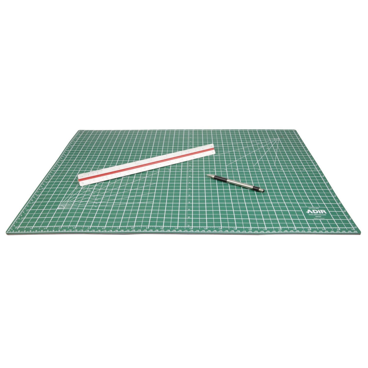 AdirOffice Reversible Self Healing Cutting Mat, 18 x 36, Green/Black