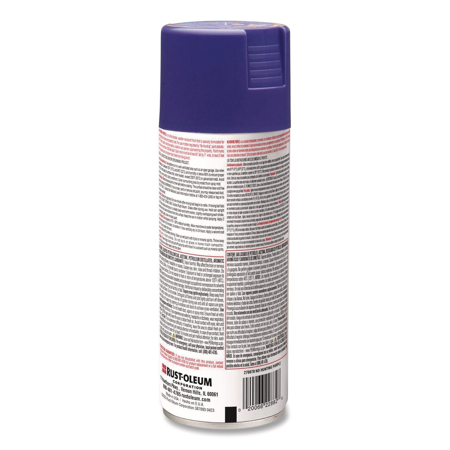 Rust-Oleum® Specialty No Hunting Purple Spray Paint, Flat No Hunting Purple, 12 oz Aerosol Can, 6/Carton