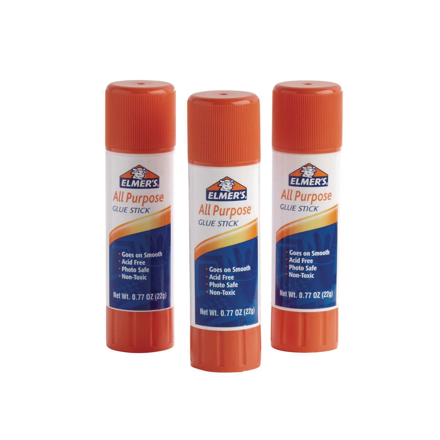 Elmer's® All Purpose Glue Stick, 0.77 oz, Dries Clear, 3/Pack