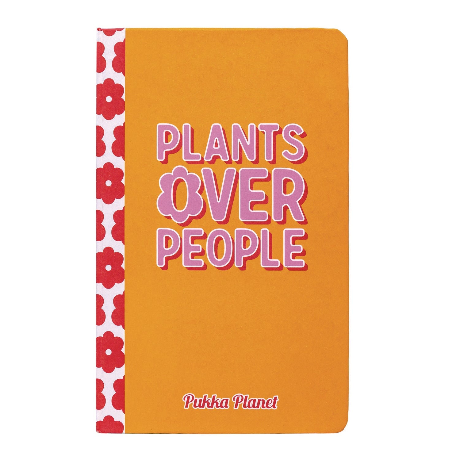 PUKKA PAD® Soft Cover Eco Notebook, 1-Subject, Medium/College Rule, Orange/Pink Red/White, (96) 8.3 x 5.8 Sheets
