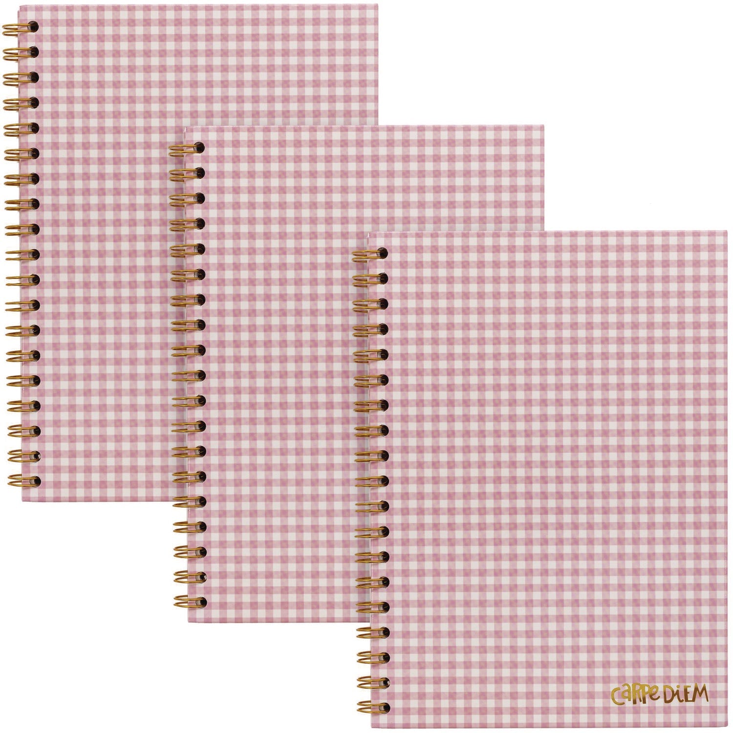 PUKKA PAD® B5 Size Notebook, 1 -Subject, Medium/College Rule, Pink Cover, (80) 6.9 x 4.9 Sheets, 3/Pack
