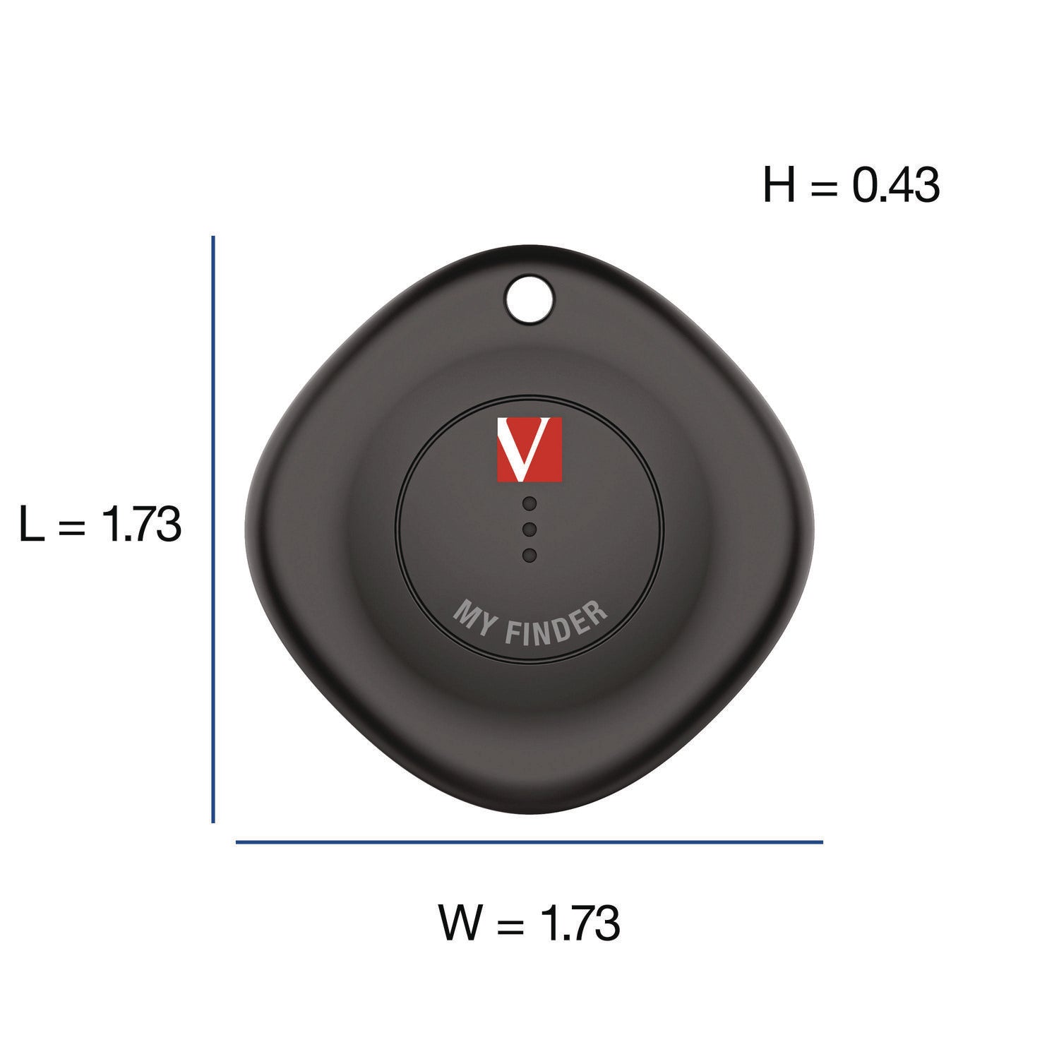 Verbatim® My Finder Bluetooth Tracker for Apple iOS, Black/White, 2/Pack - Bloom Skins
