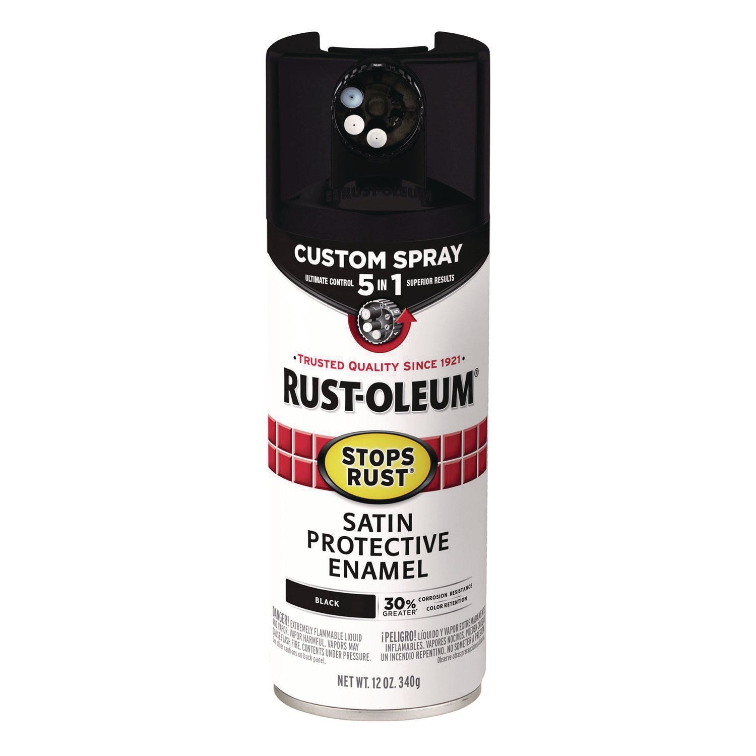 Rust-Oleum Stops Rust 5-in-1 Spray Paint | Black