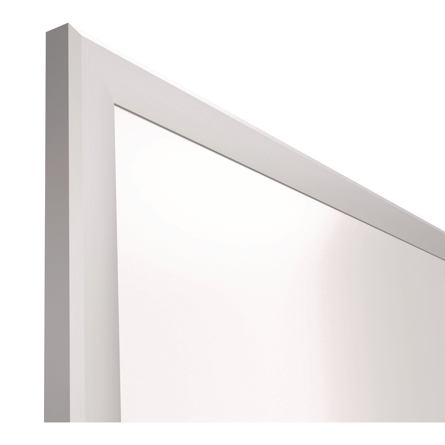 TRU RED™ Magnetic Steel Dry Erase Board, 48" x 72", White Surface, Gray/Natural Aluminum Frame