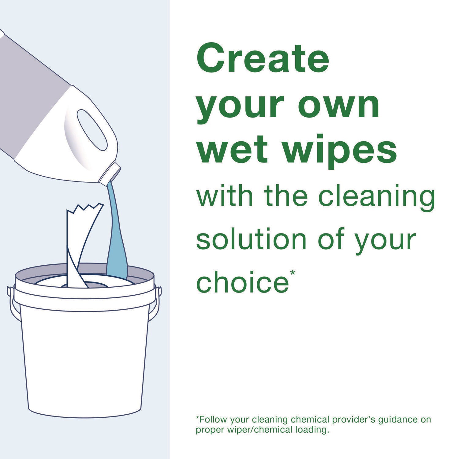 Tork® Chem-Ready Wiping Rolls, 1-Ply, 12 x 12, White, 90 Sheets, 6 Rolls/Carton