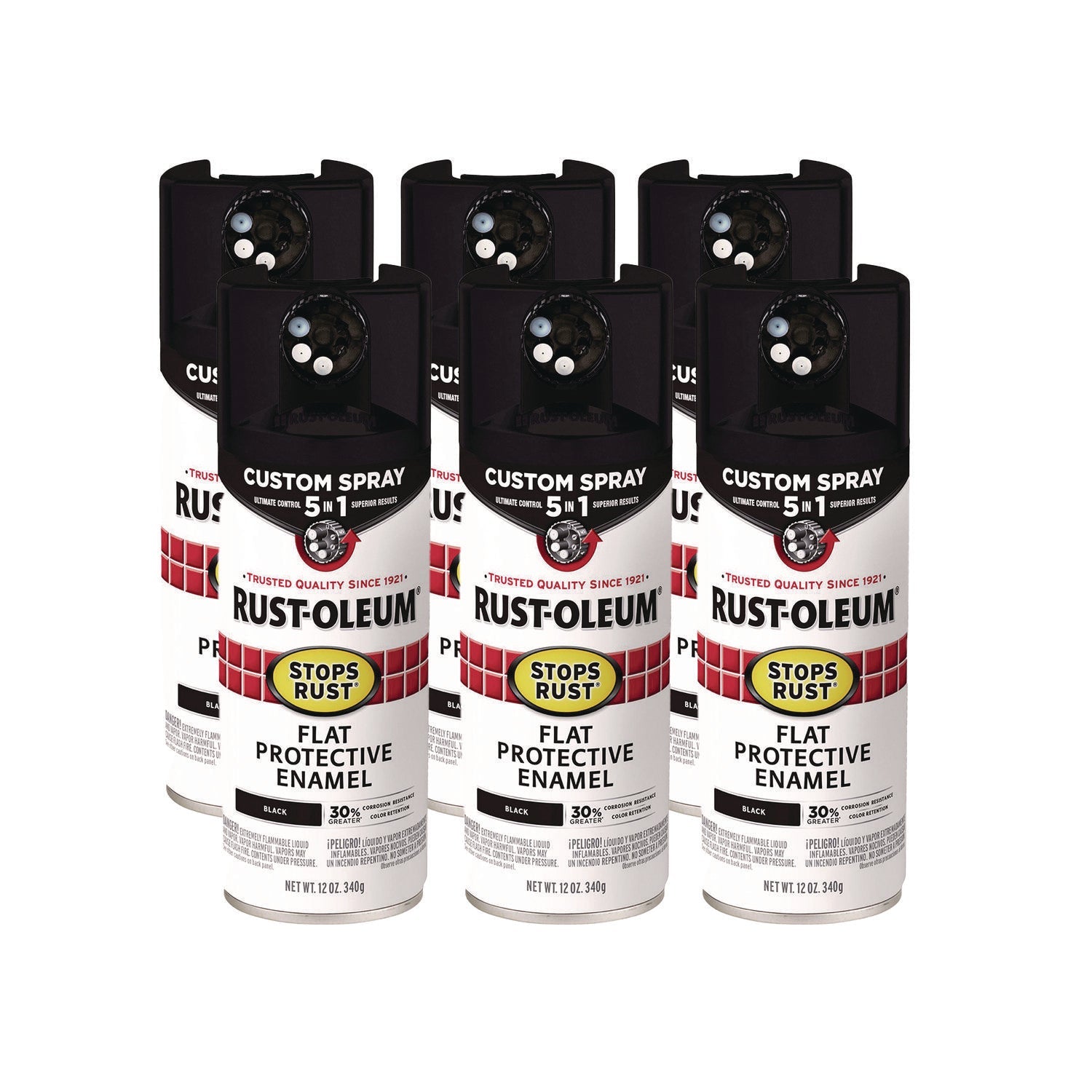 Rust-Oleum Stops Rust 5-in-1 Spray Paint | Black