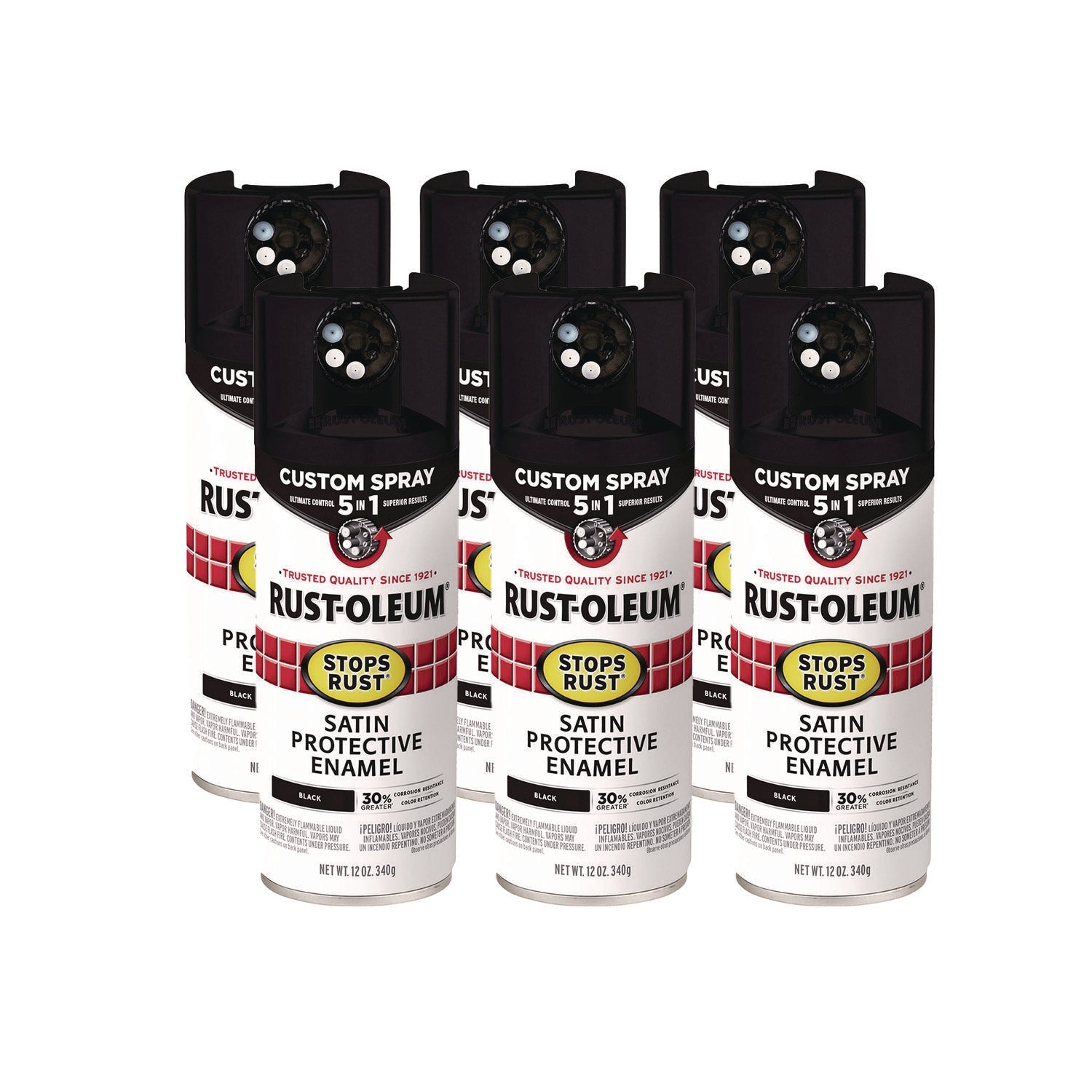 Rust-Oleum Stops Rust 5-in-1 Spray Paint | Black
