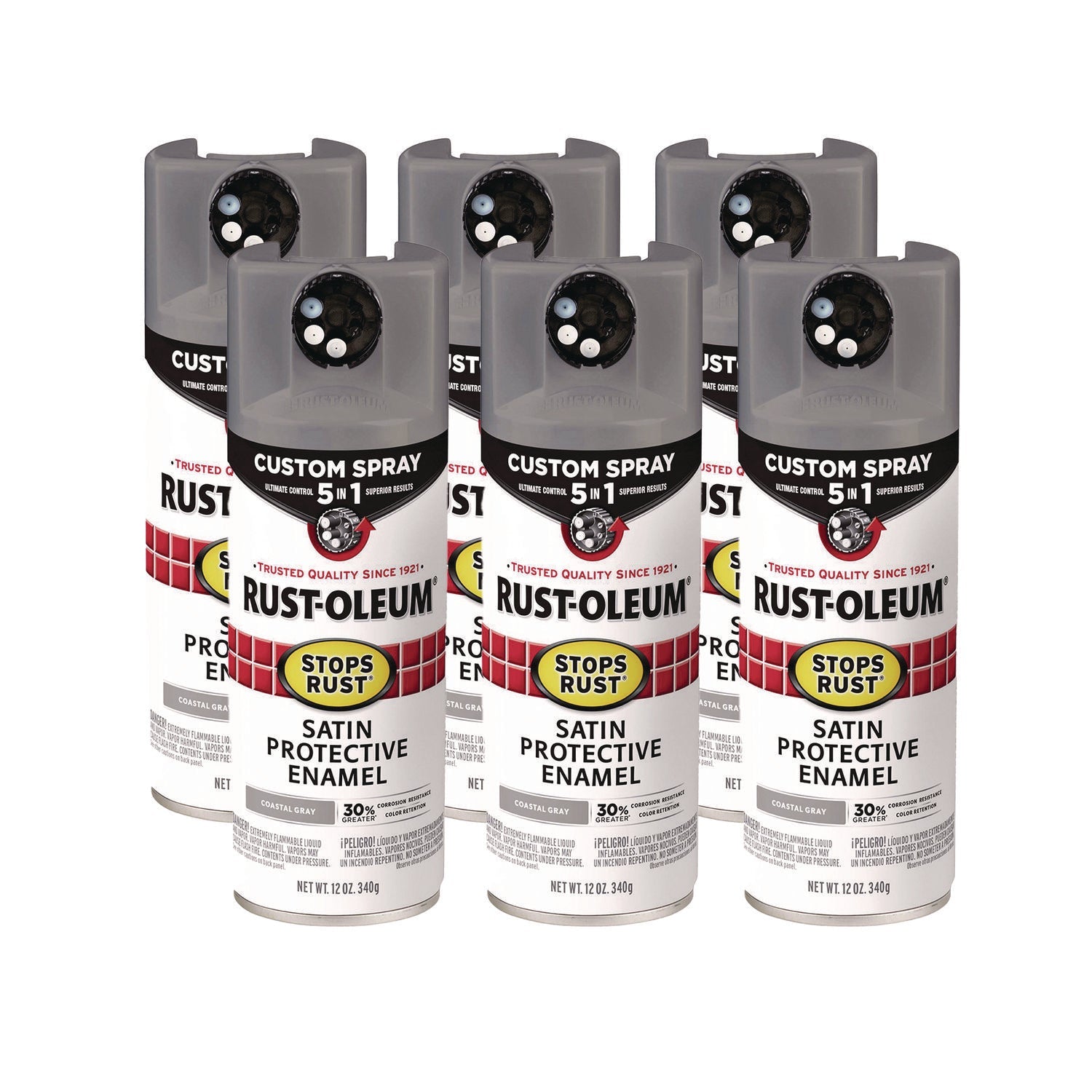Rust-Oleum Stops Rust 5-in-1 Spray Paint | Gray