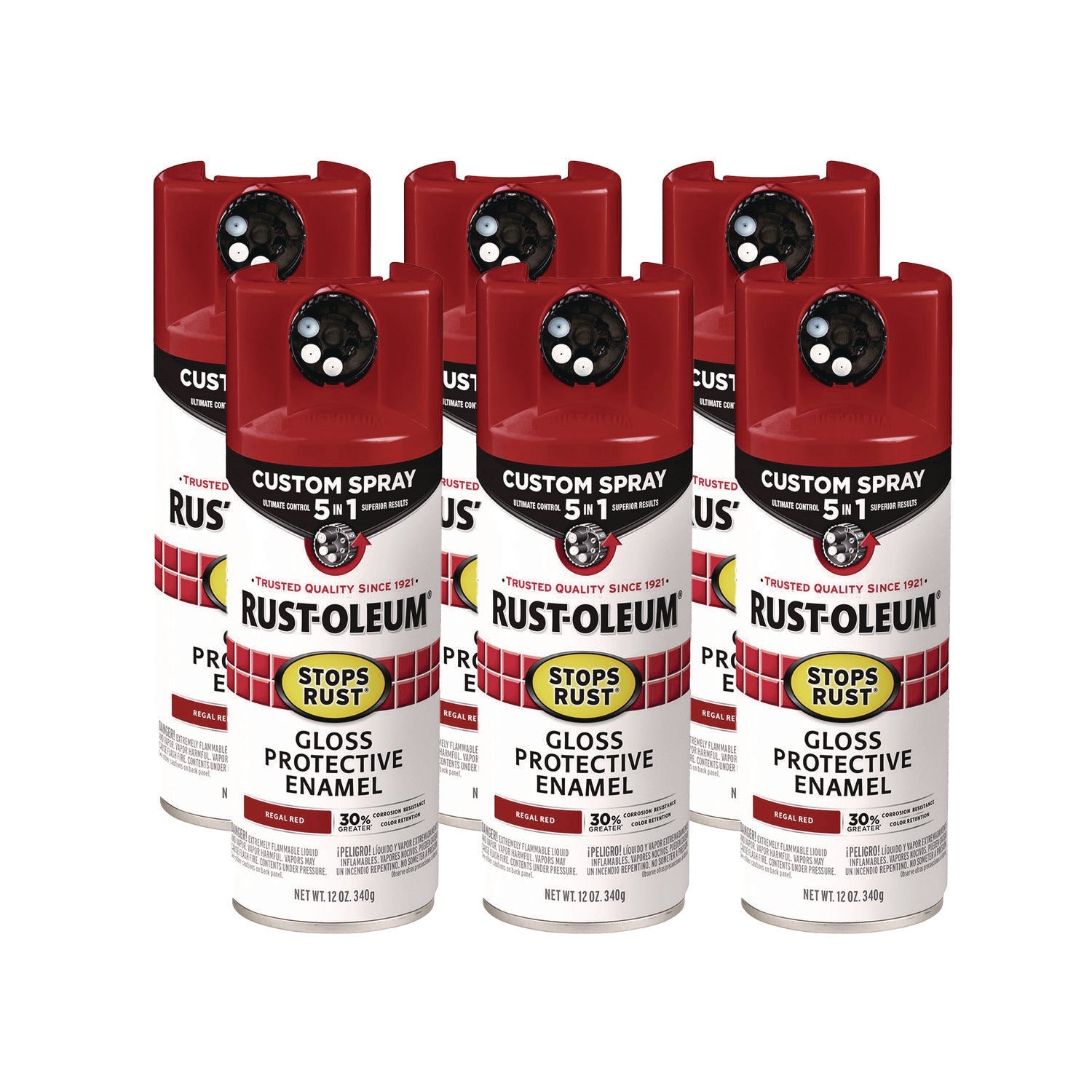 Rust-Oleum Stops Rust 5-in-1 Spray Paint | Red