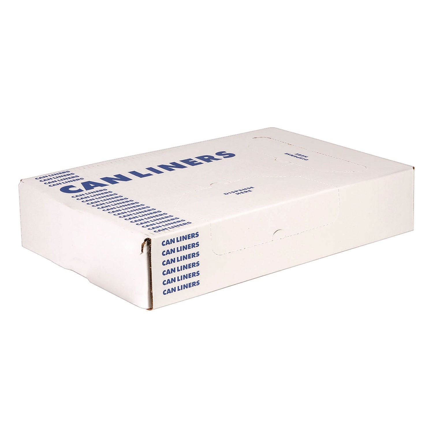 Heritage Linear Low-Density Can Liners, 33 gal, 1 mil, 33" x 45", Clear, Flat Pack, 200/Carton