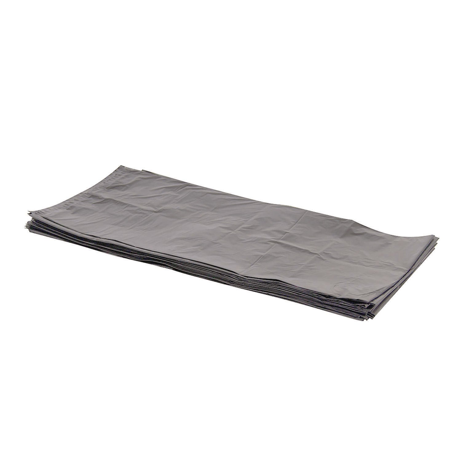 Heritage Linear Low-Density Can Liners, 55 gal, 1.7 mil, 39" x 56", Silver, Flat Pack, 50/Carton