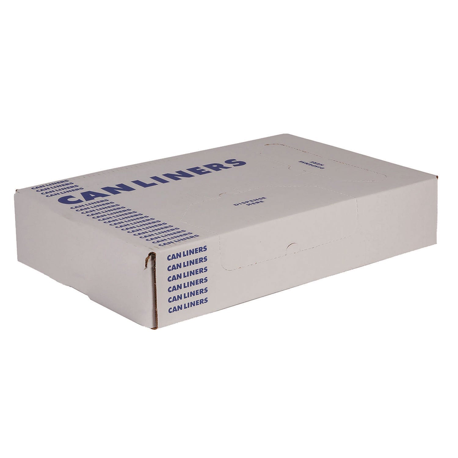 Heritage Linear Low-Density Can Liners, 55 gal, 1.7 mil, 39" x 56", Silver, Flat Pack, 50/Carton