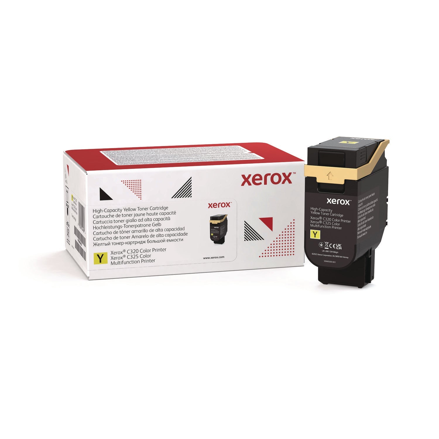 Xerox® 006R04830 High-Yield Toner 5,500 Page-Yield, Yellow