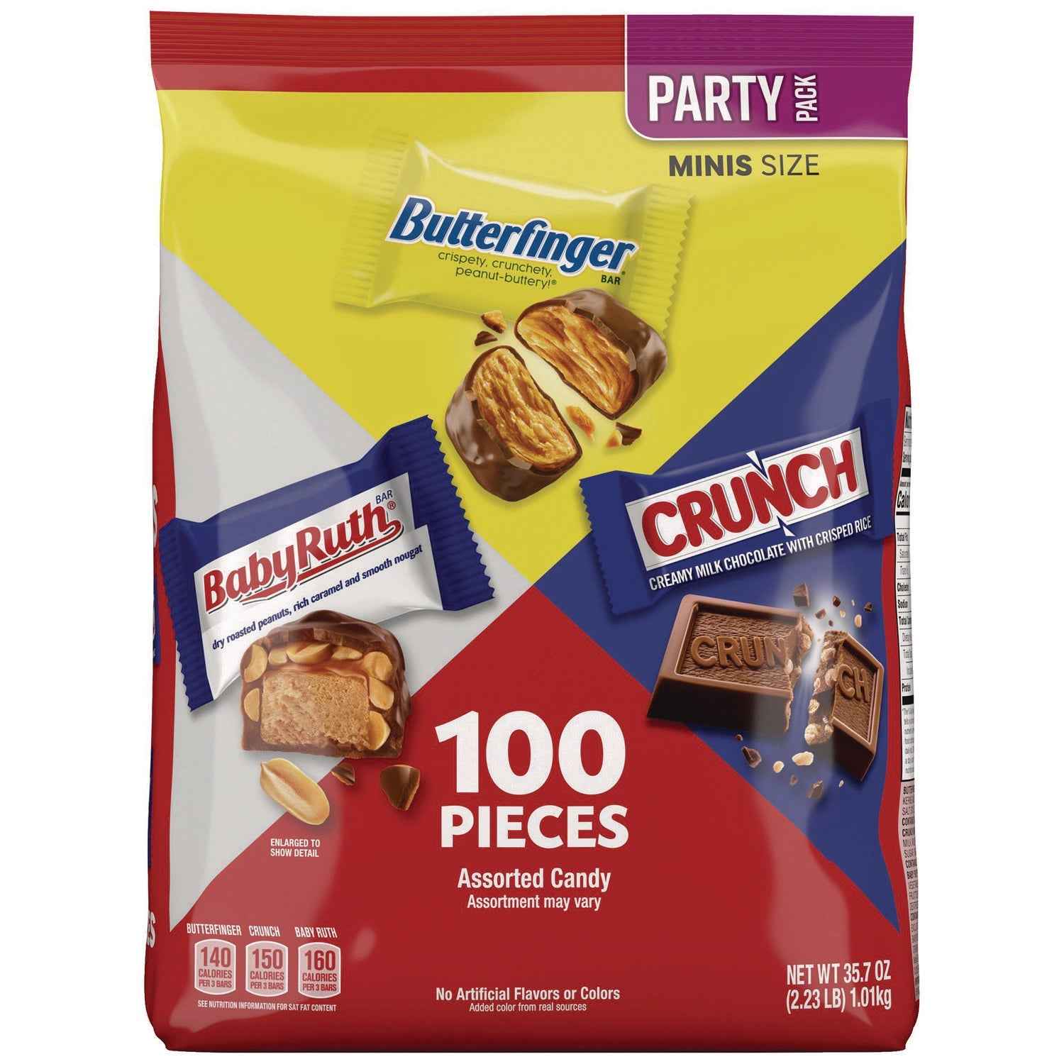 Butterfinger® Assorted Party Candy Pack Mini, Chocolate, 35.7 oz Bag, 100 Pieces