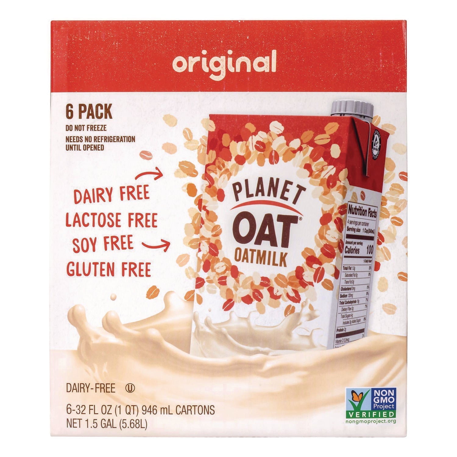 Planet Oat® Original Oat Milk Cartons, 32 oz Carton, 6/Carton - Bloom Skins