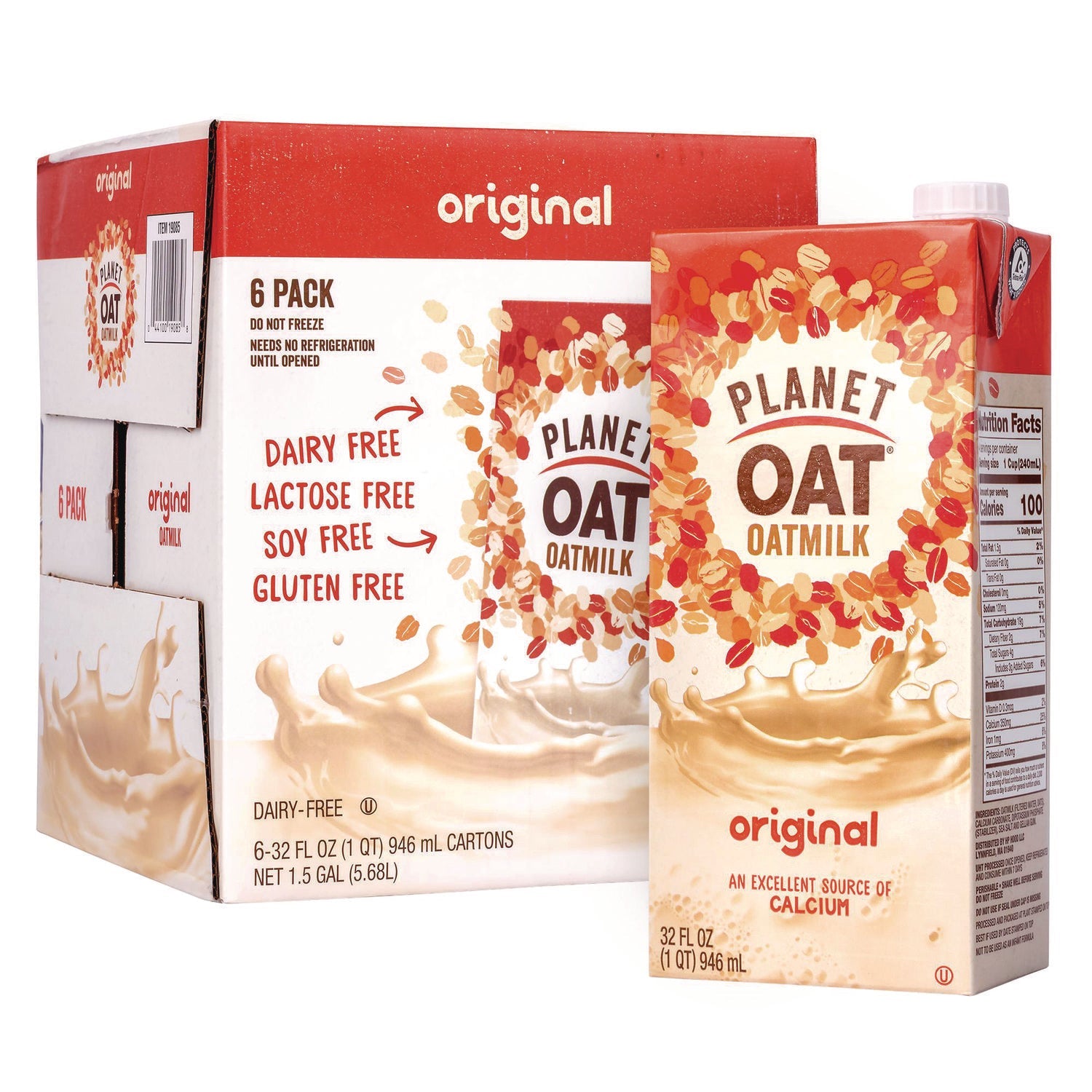 Planet Oat® Original Oat Milk Cartons, 32 oz Carton, 6/Carton - Bloom Skins