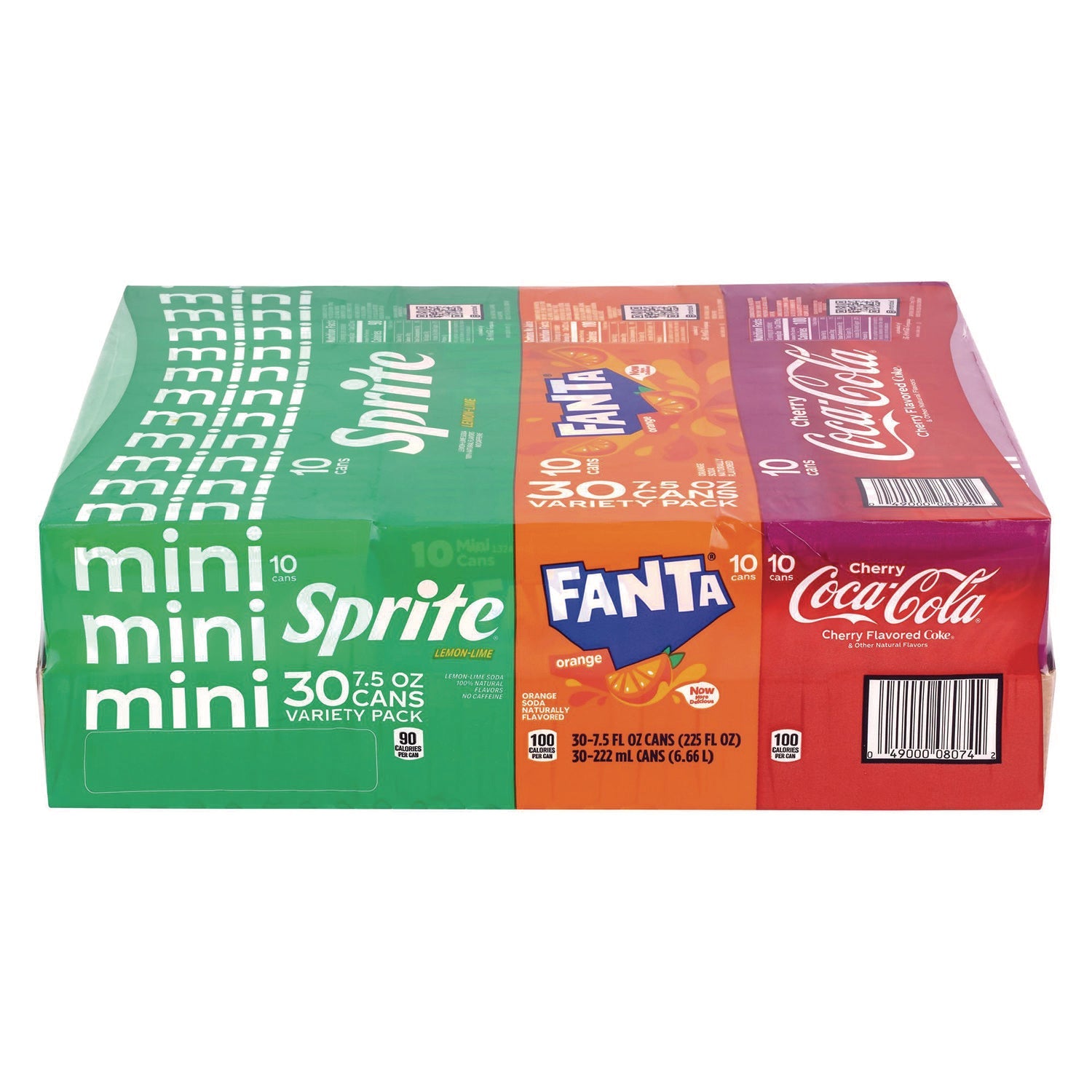 Coca-Cola® Mini Cans Variety Pack, Assorted Flavors, 7.5 oz Can, 30/Carton