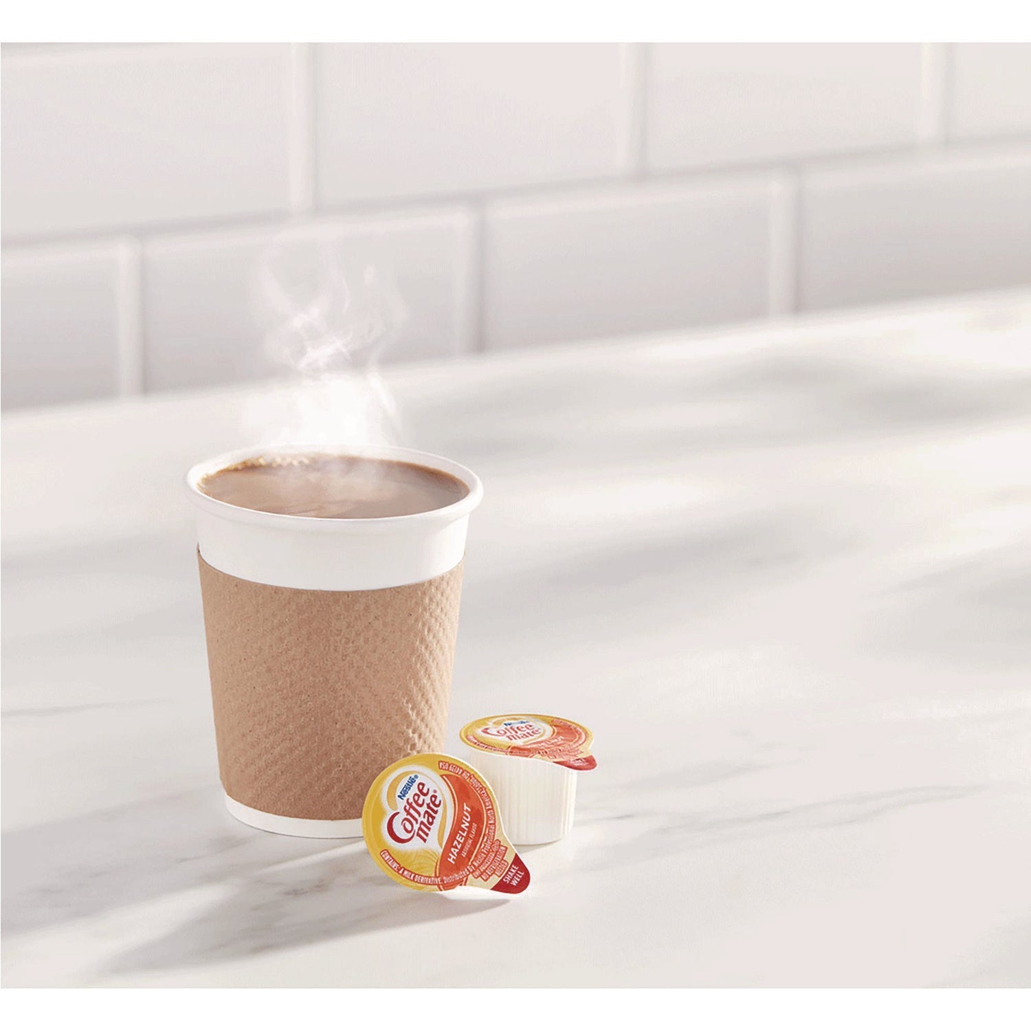 Coffee mate® Variety Pack, Assorted Flavors, 0.38 oz Mini Cups, 180/Carton - Bloom Skins