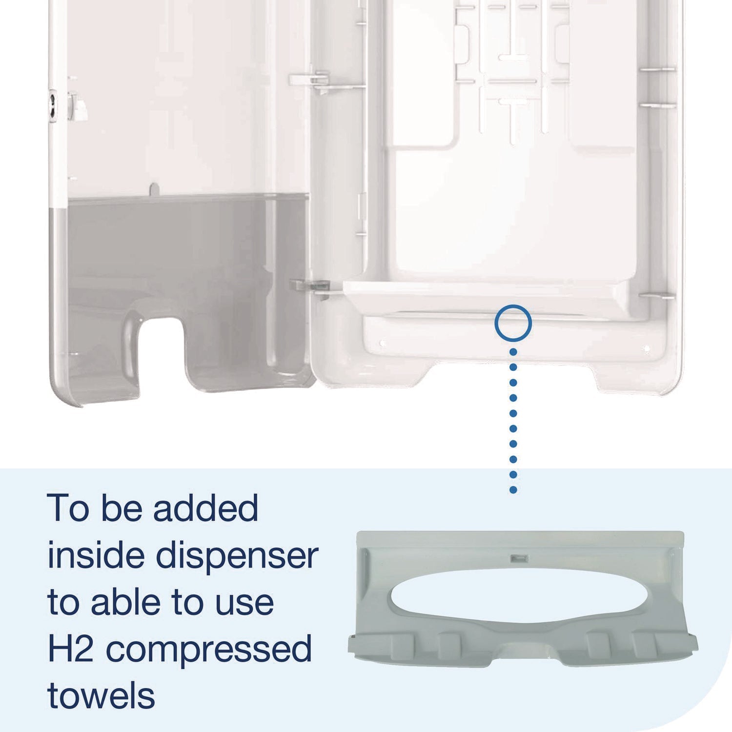 Tork® Xpress Dispenser Adapter for Compressed Multifold Hand Towels, 10.43w x 6.29h, 2/Pack