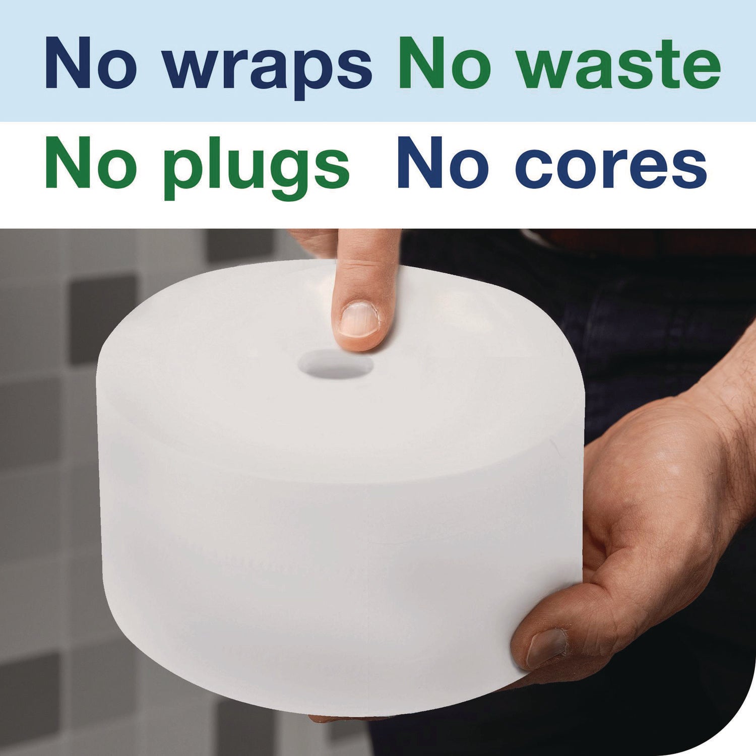 Tork® OptiServe High-Capacity Coreless Toilet Paper, 2-Ply, White, 1,500 Sheets, 18 Rolls/Carton
