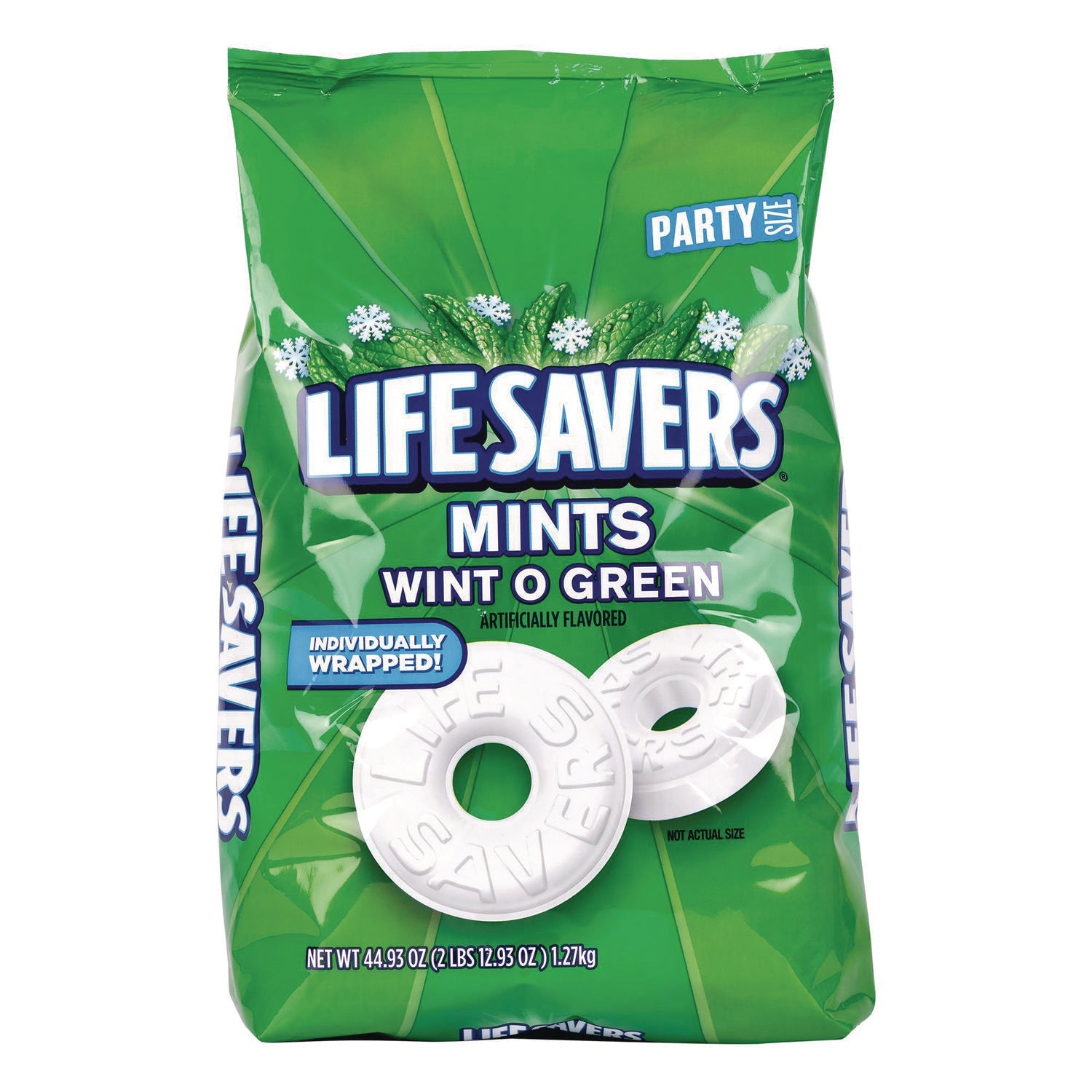 LifeSavers® Hard Candy Mints, Party Size, Wint-O-Green, Individually Wrapped, 44.93 oz Bag - Bloom Skins