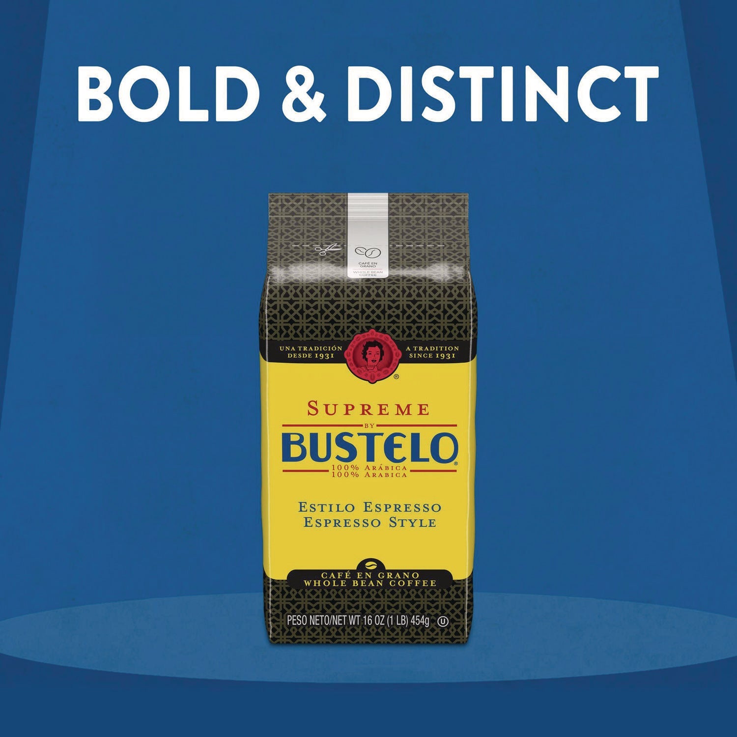 Folgers® Cafe Bustelo Whole Bean Coffee, Espresso, 32 oz Bag