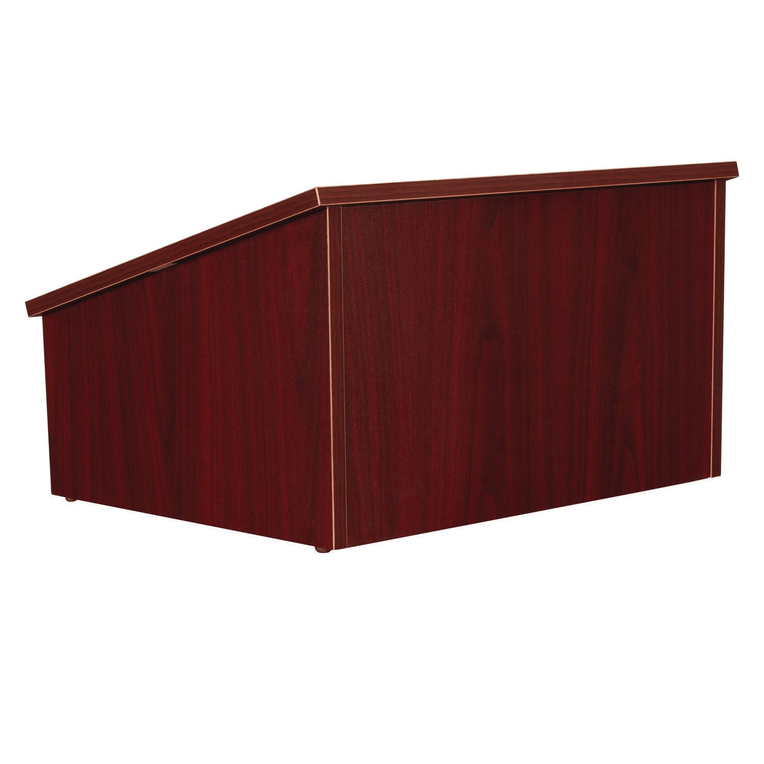 Oklahoma Sound® Tabletop Lectern, 23.75 x 19.88 x 13.75, Mahogany