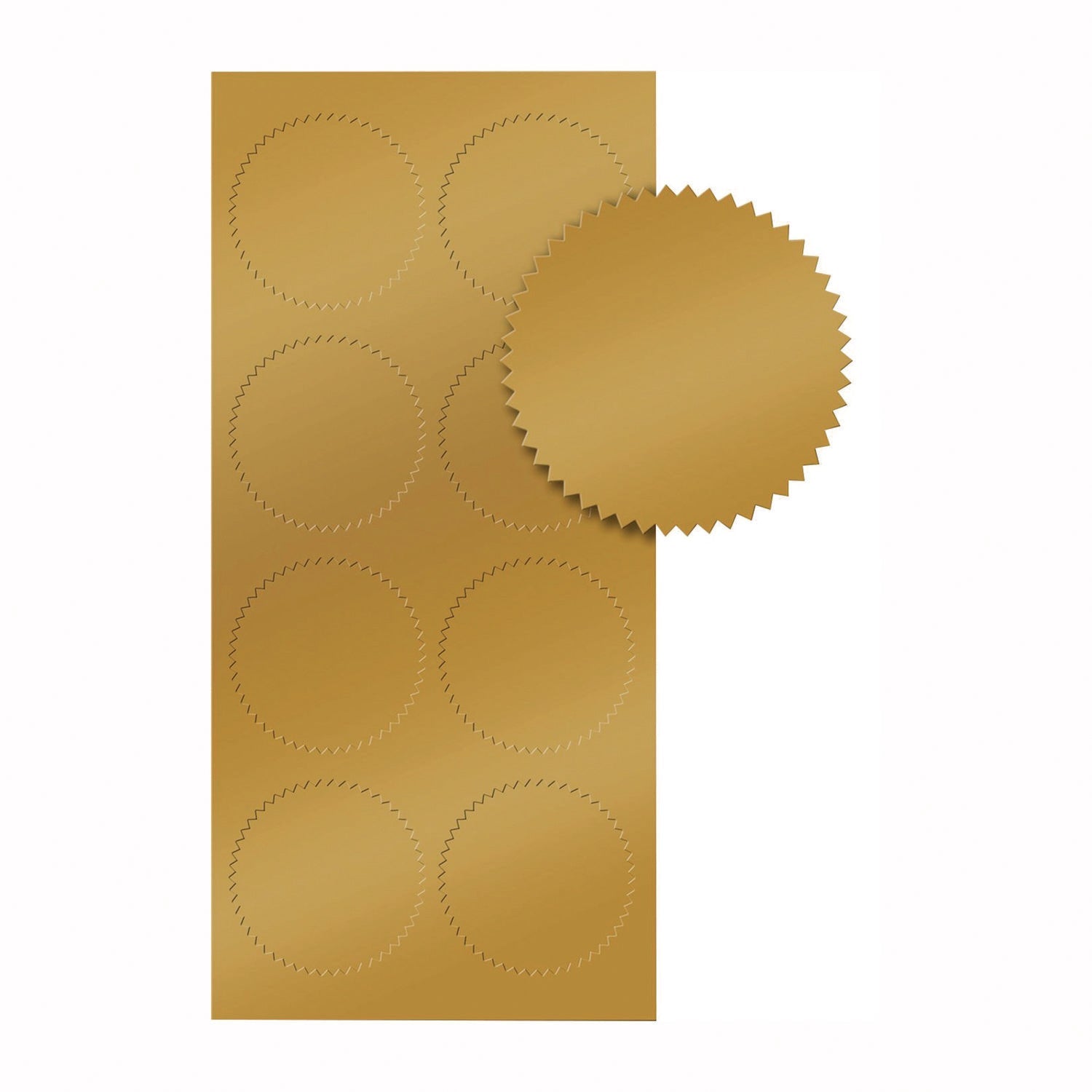 Great Papers!® Seals, 1.75" Diameter, Gold Foil, 50/Pack - Bloom Skins