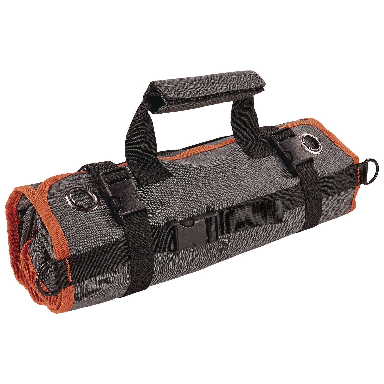 ergodyne® Arsenal 5874 Roll Up Tool Bag with Zipper Pockets, 5 Zippered Pockets, 7 Tool Slots, 1 x 27 x 16, Polyester, Gray - Bloom Skins