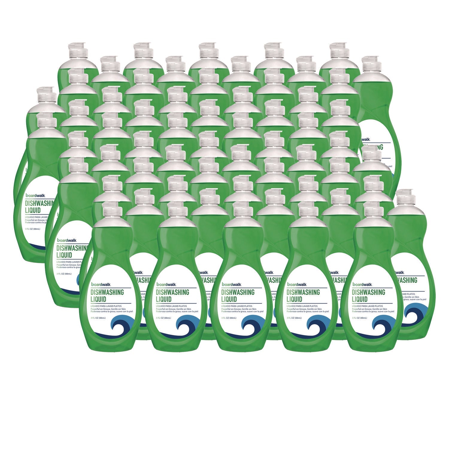 Boardwalk® Manual Dish Soap, Fresh Scent, 3 oz Bottle, 72/Carton