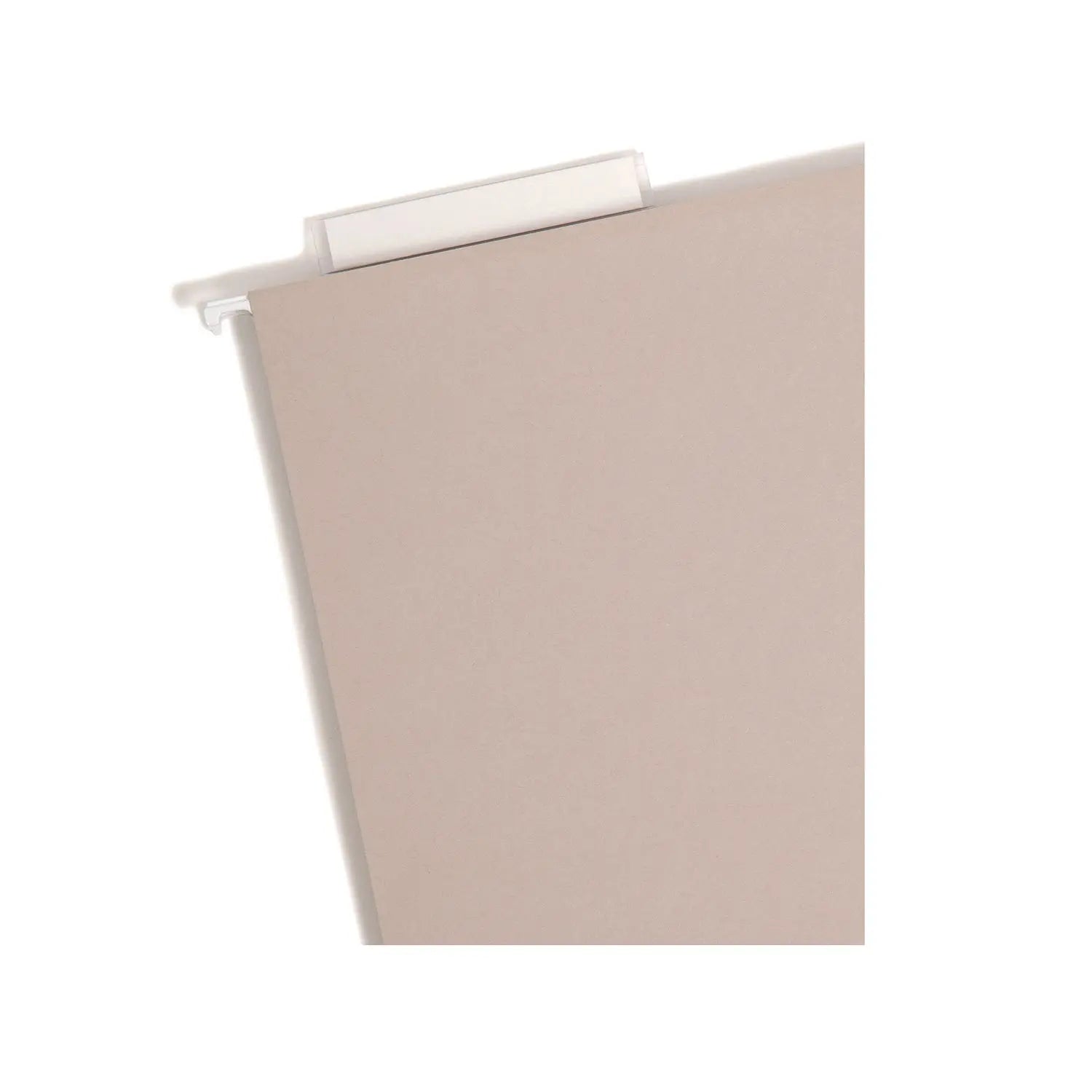 Smead TUFF Extra Capacity Hanging File Folders with Easy Slide Tab, 2" Capacity, Letter, 1/3-Cut Tabs, Steel Gray, 18/Box