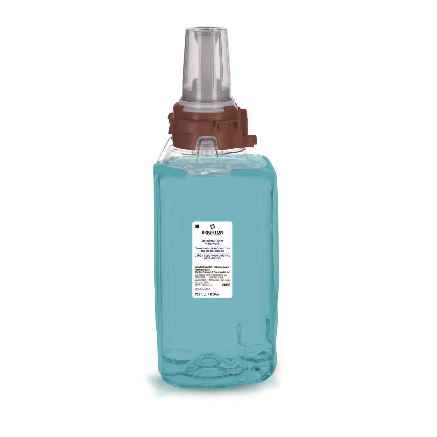 Brighton Professional™ ADX Foaming Hand Soap Refills, Botanical Scent, 1,250 mL, 3/Carton