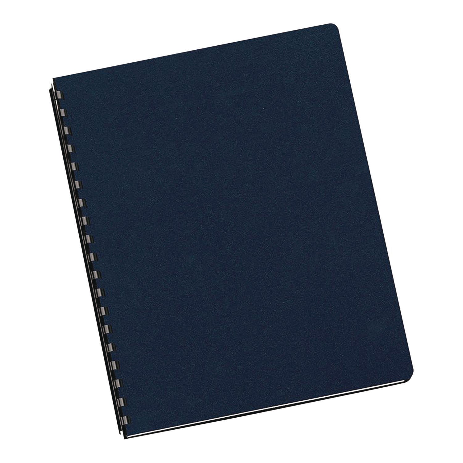 Fellowes® Futura Oversize Presentation Covers, Punched, 11.25 x 8.75, Navy, 25/Pack