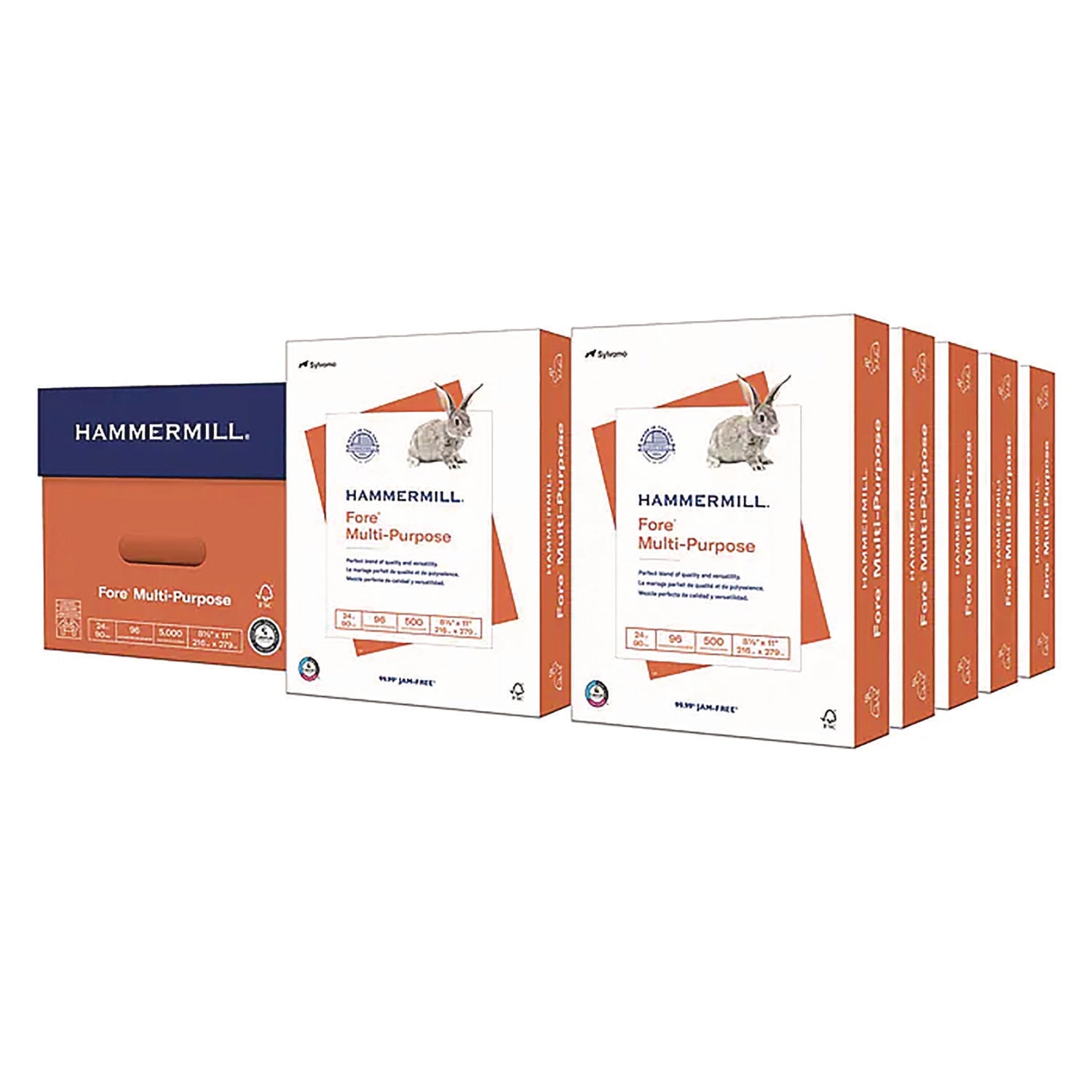 HiTouch Multipurpose Copy Paper, 96 Bright, 24 lb Weight, 8.5 x 11, White, 500 Sheets/Ream, 10 Reams/Carton