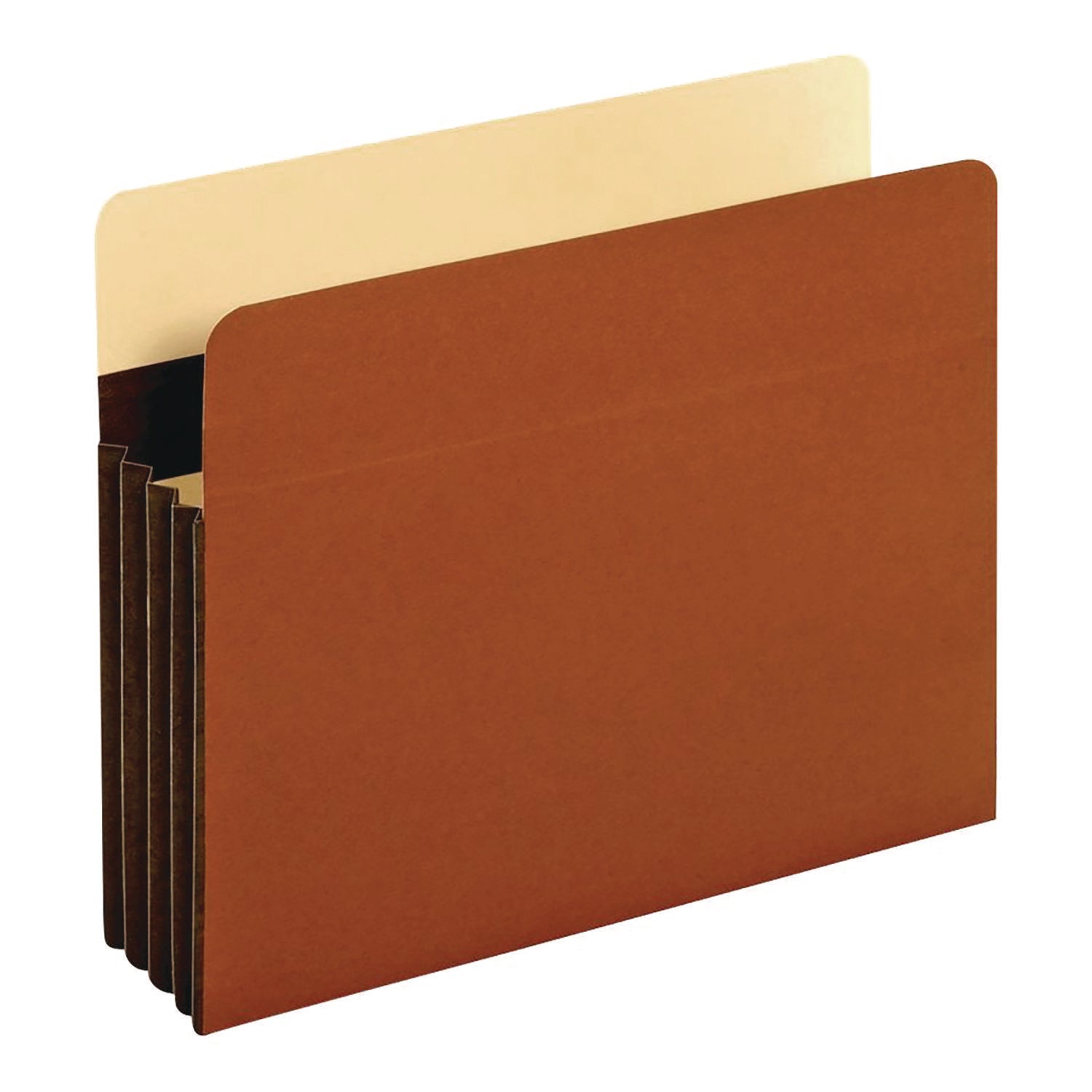 Pendaflex® Tyvek Heavy-Duty Reinforced File Pockets, 3.5" Expansion, Letter Size, Redrope, 10/Box