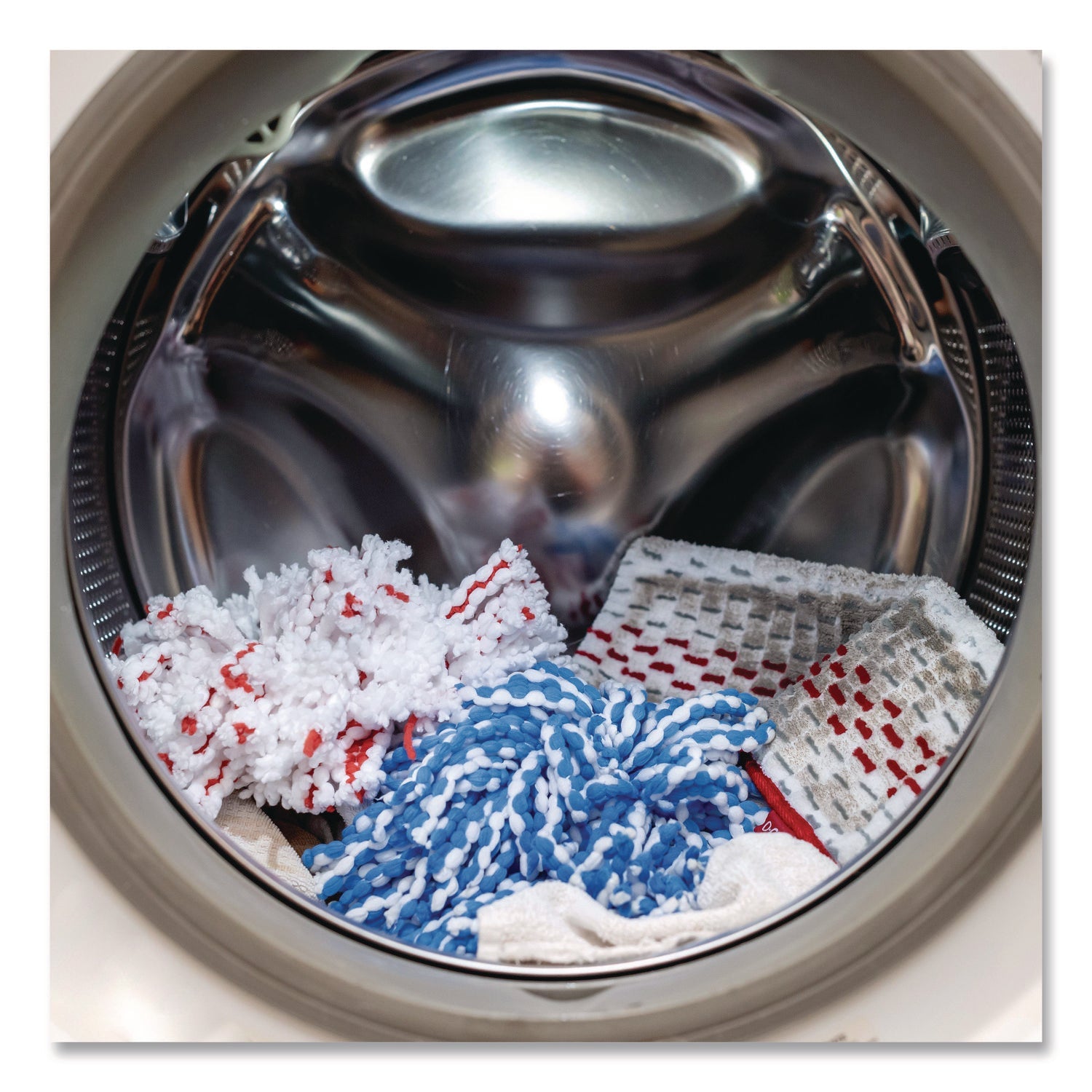 O-Cedar® ProMist MAX Refill, Microfiber, Custom Size for ProMist Mop System, Red/White/Gray