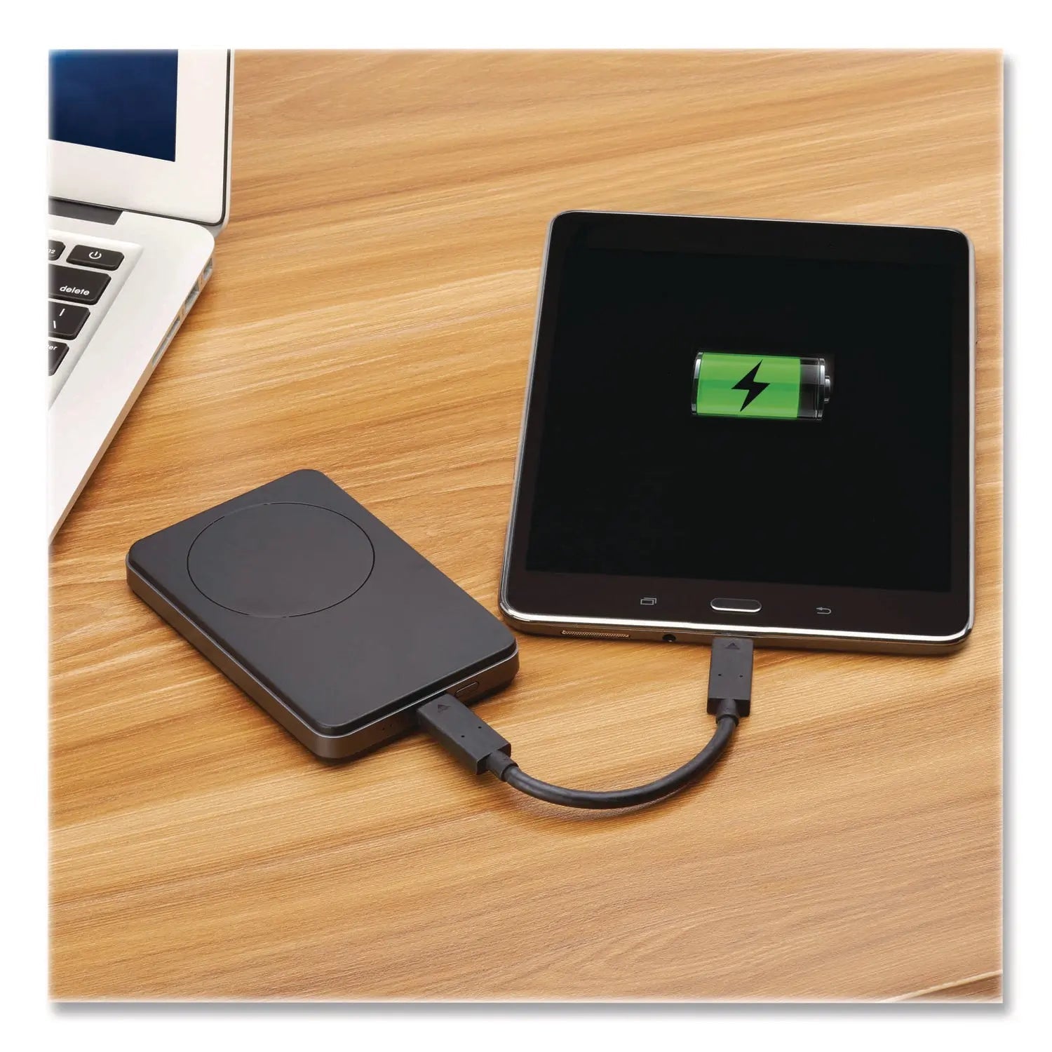 Tripp Lite by Eaton Portable Wireless Magnetic Charging Power Bank, USB C, Black