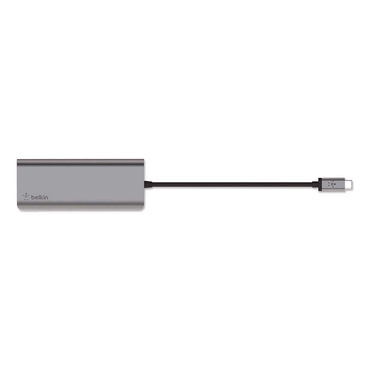 Belkin® Connect 6-in-1 USB-C Multiport Adapter Hub, 6-Port, Gray