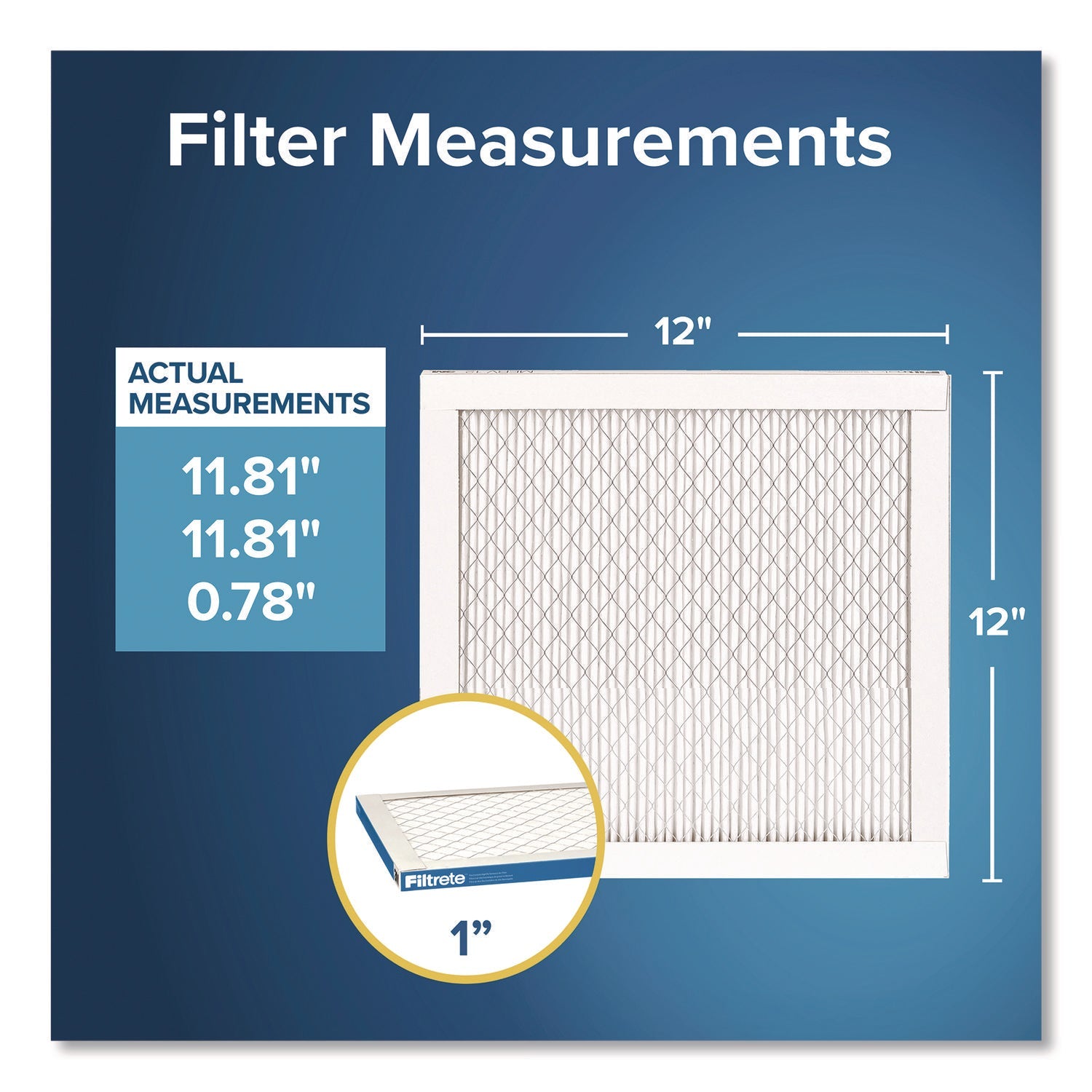 Filtrete™ High Performance Air Filter, 12 x 12, 4/Carton - Bloom Skins