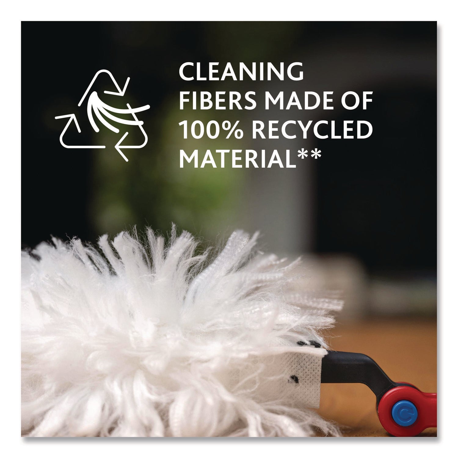 O-Cedar® Flex and Catch Duster Heavy-Duty Refills, Polyester, White, 5/Pack