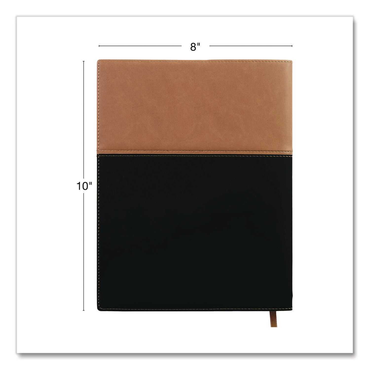 Global Printed Products Deluxe Weekly/Monthly Planner, 10 x 8, Black/Brown Cover, 14-Month: Nov 2024 to Dec 2025 - Bloom Skins
