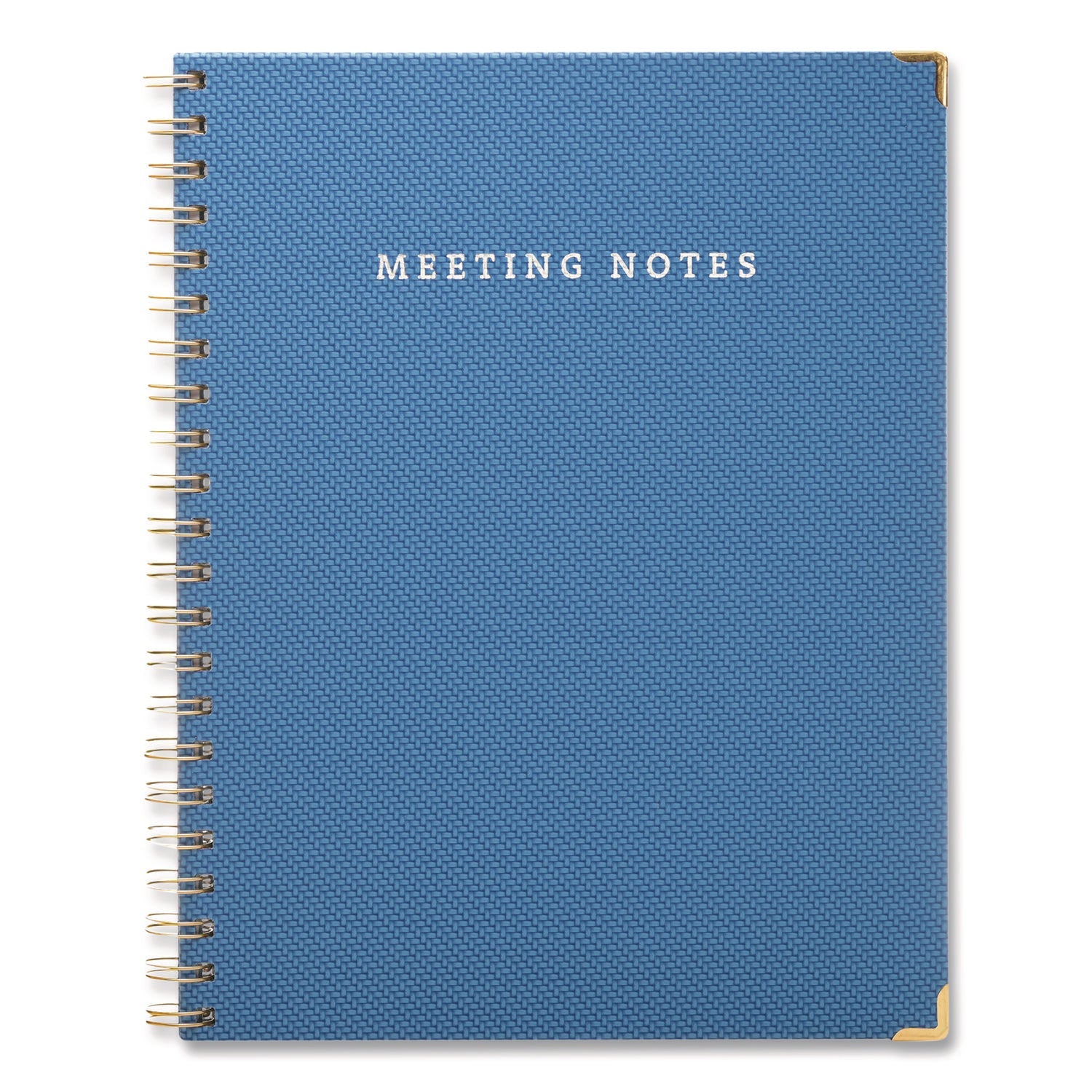 Global Printed Products Meeting Notes Book, Space for Up to 159 Meetings, Meeting-Minutes/Notes Format, Blue/Gold Cover, (80) 11 x 8.5 Sheets