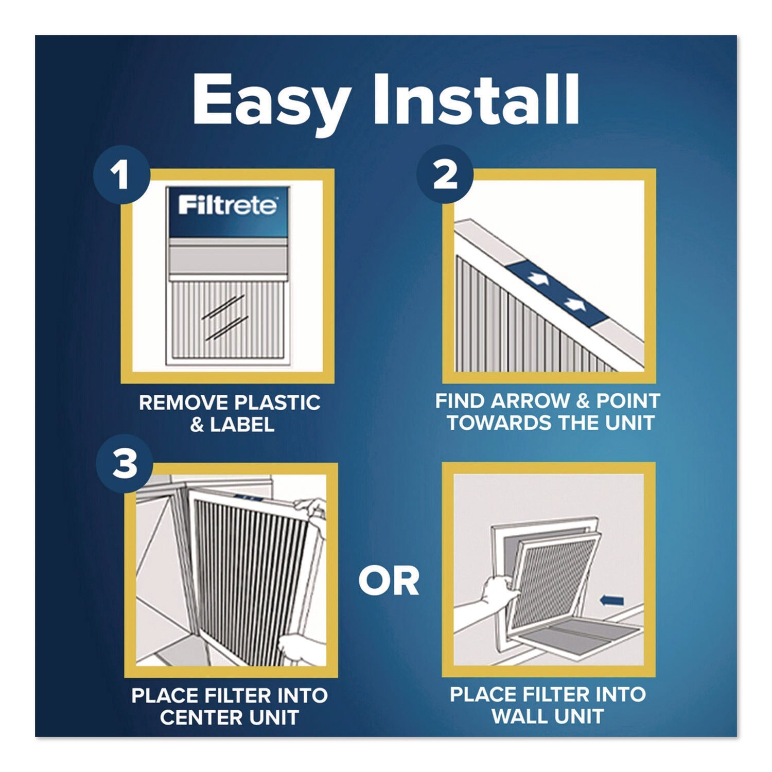 Filtrete™ Allergen Defense Air Filter, 12 x 25, 4/Carton - Bloom Skins